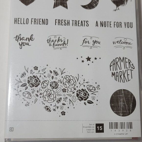 Stampin' Up WOOD WORDS Rubber Stamps - Picture 6 of 12